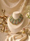 Hiral Emerald Pearl Choker Set
