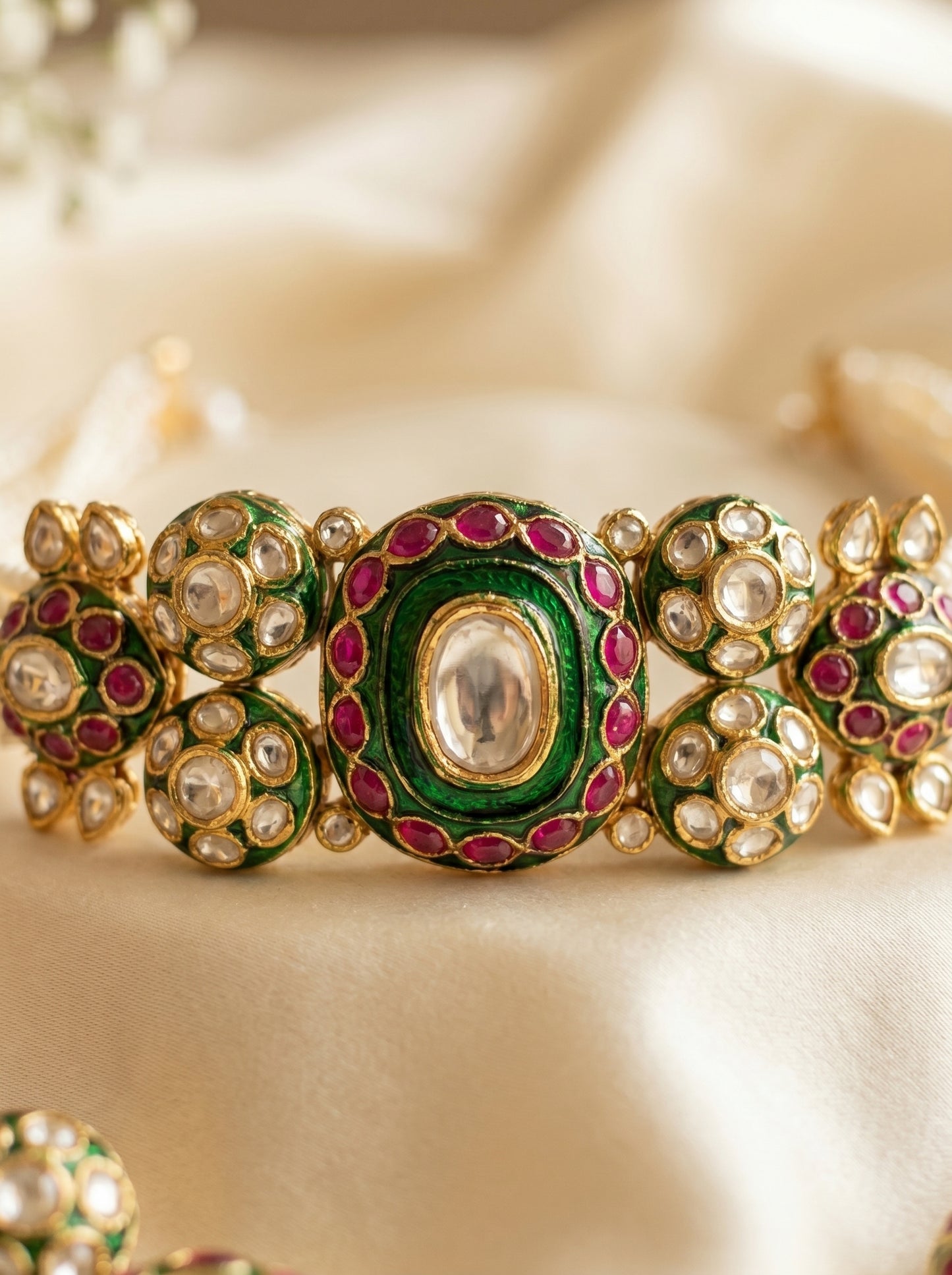 Navya Heritage Polki Choker Set