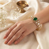 Aaradhya Emerald Polki Heritage Kada