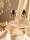 Kavita Black Onyx Triple Jhumki Earrings