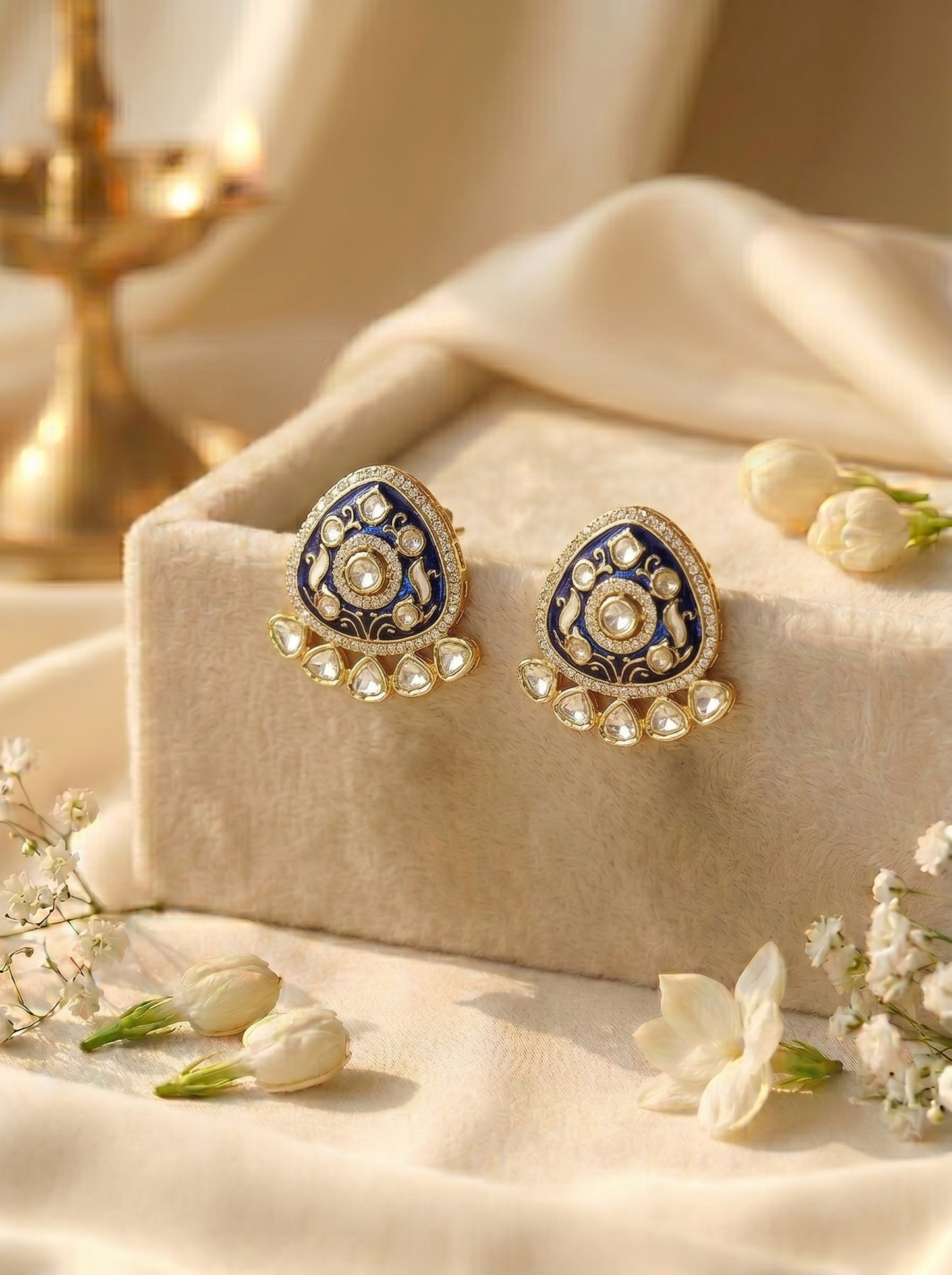Jodha Sapphire Blue Choker Set