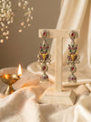 Devyani Dual-Tone Temple Long Jhumki Earrings