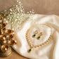 Vrinda Golden  Polki Necklace Set