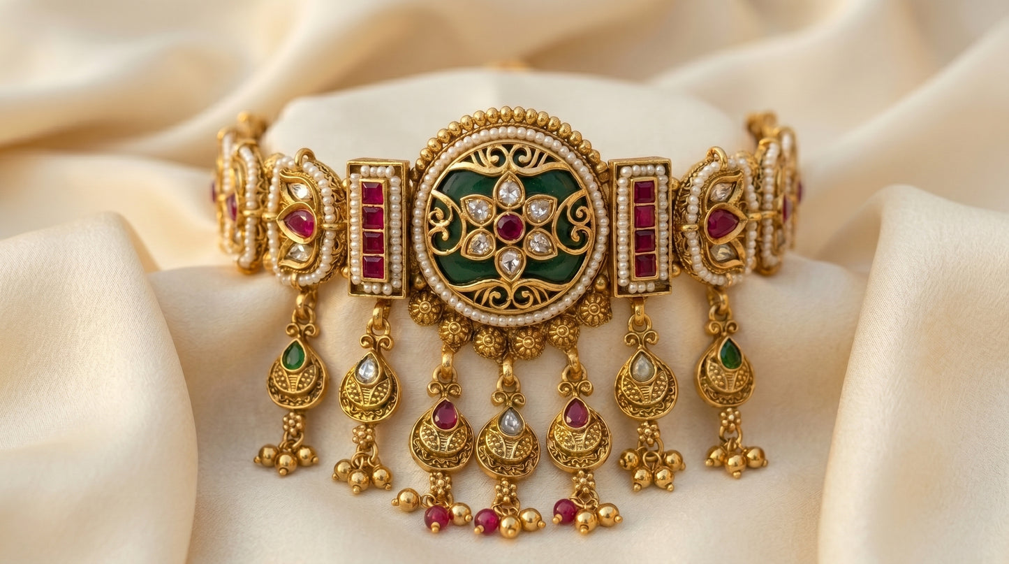 Nayantara Antique Choker Set