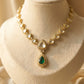 Vrinda Golden  Polki Necklace Set