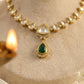Vrinda Golden  Polki Necklace Set