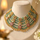 Hiral Emerald Pearl Choker Set