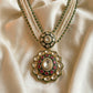 Royal Polki Pearl Necklace Set