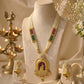 Radha-Krishna Temple Pendant Set