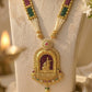 Radha-Krishna Temple Pendant Set