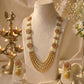 Vasundhara Ruby Pearl Long Necklace Set