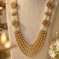 Vasundhara Ruby Pearl Long Necklace Set