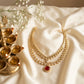 Divya Ruby Polki Necklace Set