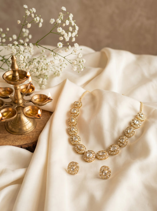 Suhani Antique Polki Necklace Set