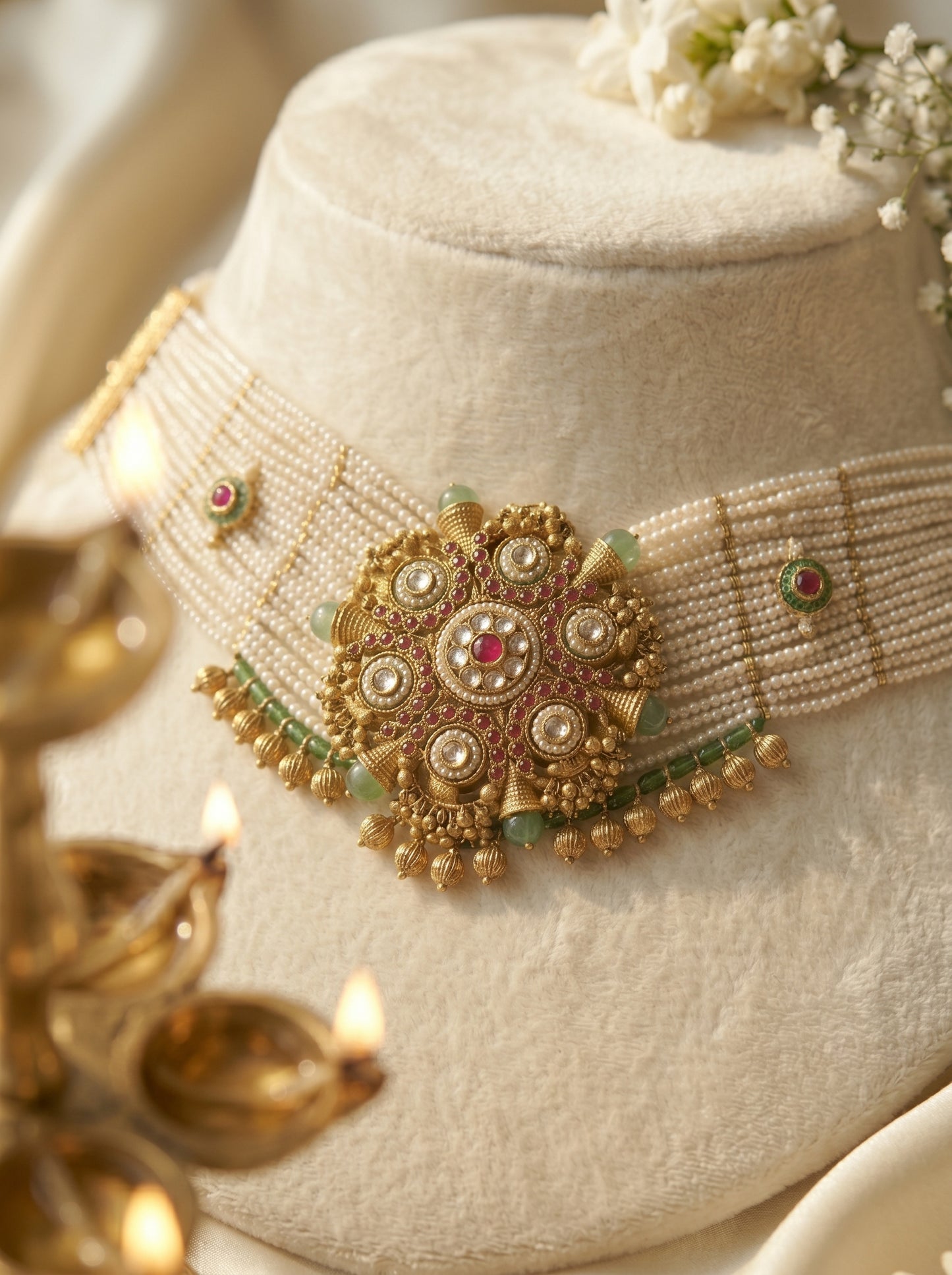 Suramya Heritage Kundan Necklace Set
