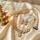 Mayura Pearl Polki Necklace Set