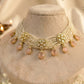 Saanvi Pearl Kundan Choker Necklace Set