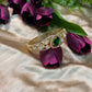 Aaradhya Emerald Polki Heritage Kada