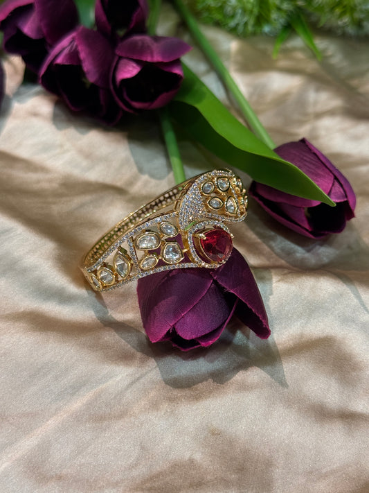 Aaradhya Pink Polki Heritage Kada