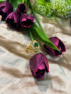 Nisha Baguette kundan Statement Ring