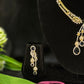 Anaya Dual-Tone Floral Drop AD Necklace Set