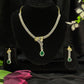 Kavya Emerald Vines AD Necklace Set