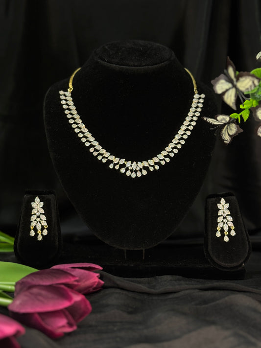 Tara Radiant Cascade AD Necklace Set